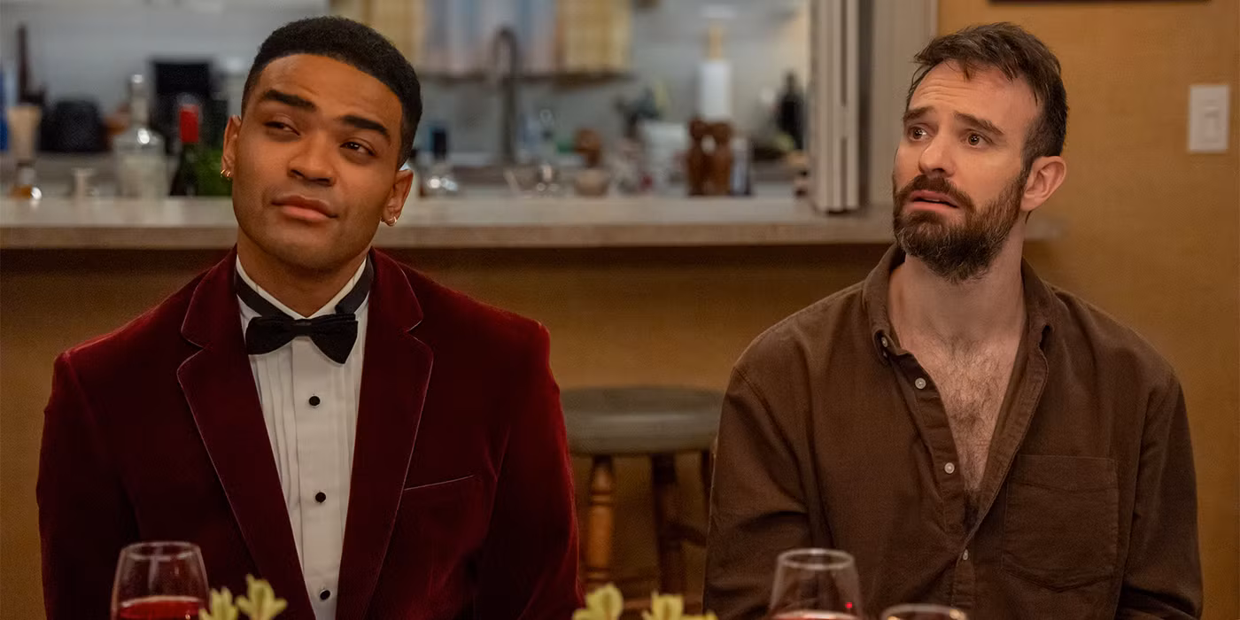 Owen Thiele as Anton Evans & Charlie Cox as Mr Teacher (Andrew)