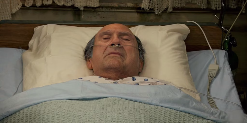 Frank (Danny DeVito) is in a Coma