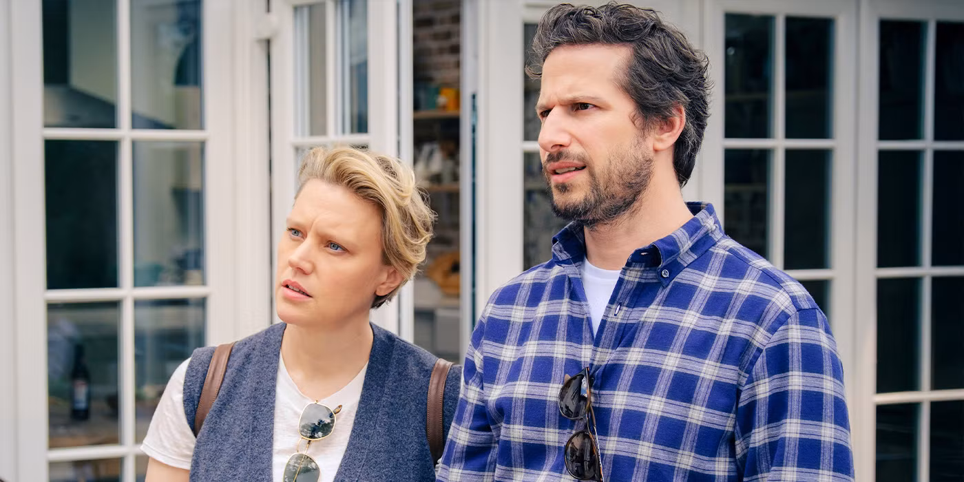 Kate McKinnon as Amy & Andy Samberg as Barry in The Roses 2025