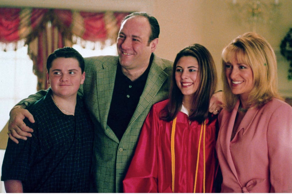 AJ, Tony, Meadow and Carmela, the Sopranos